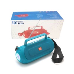 T&G PORTABLE BLUETOOTH SPEAKER TG-803 USB/FM/HANDSFREE/AUX/FLASHLIGHT GREEN T&G PORTABLE BLUETOOTH SPEAKER TG-803 USB/FM/HANDSFREE/AUX/FLASHLIGHT GREEN